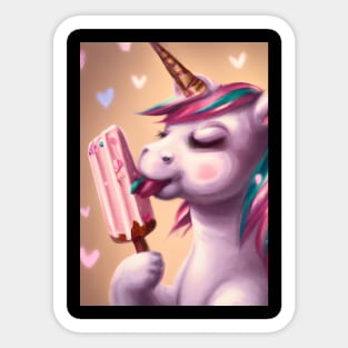 Ice Cream Unicorn Sticker